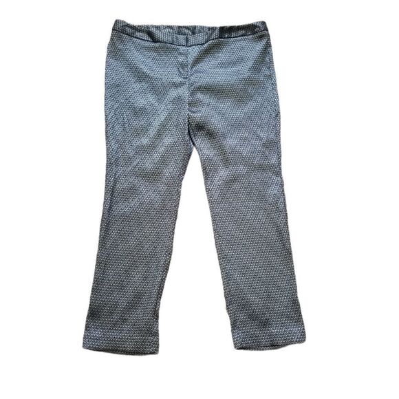 Worthington Silver and Black Print Ankle Pants 14 - Picture 1 of 7